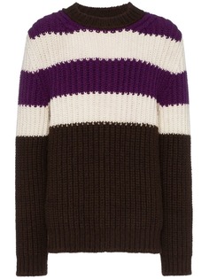 Calvin Klein 205W39nyc джемпер рыхлой вязки с горизонтальными полосками