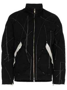 Sulvam стеганая куртка с контрастной отделкой