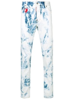 Dsquared2 выбеленные джинсы скинни