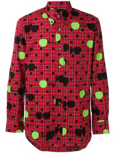 The Beatles X Comme Des Garçons check contrast print shirt