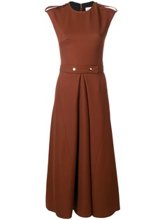 Victoria Beckham платье миди с поясом