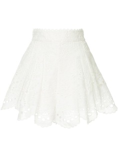 Zimmermann юбка Bowie с фестончатыми краями