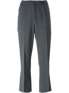 John Galliano Vintage укороченные брюки в тонкую полоску