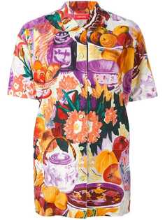 Kenzo Vintage рубашка с цветочным принтом