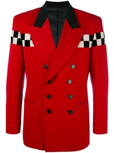 Jean Paul Gaultier Vintage блейзер с панелями в клетку