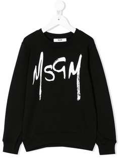 Msgm Kids толстовка с логотипом