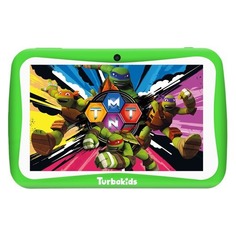Детский планшет TURBO TurboKids Черепашки-ниндзя 16Gb, Wi-Fi, Android 8.1, зеленый [рт00020473]
