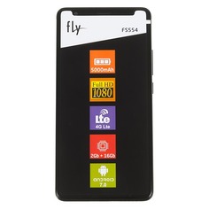 Смартфон FLY Power Plus FHD FS554, серый