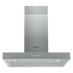 Вытяжка каминная Indesit IHBS 6.5 LM X нержавеющая сталь управление: кнопочное (1 мотор)