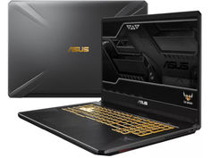 Ноутбук ASUS FX705GE-EW093 Gunmetal 90NR00Z1-M03660 (Intel Core i7-8750H 2.2 GHz/16384Mb/1000Gb+256Gb SSD/nVidia GeForce GTX 1050Ti 4096Mb/Wi-Fi/Bluetooth/Cam/17.3/1920x1080/DOS)