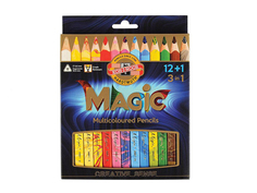 Карандаши с многоцветным грифелем Koh-i-Noor Magic Набор 13шт 3408013001KS