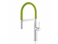 Смеситель для мойки с профессиональной лейкой GROHE Essence New, зеленый (124978)