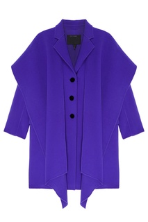 Синее шерстяное пальто Marc Jacobs
