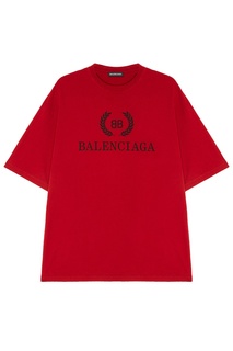 Красная футболка BB Balenciaga Man