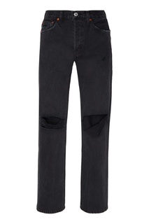 Черные джинсы с прорезями Re/Done