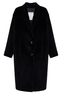 Черное меховое пальто «Джилиан» Color Temperature