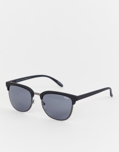 Солнцезащитные очки в стиле ретро Quay Australia Flint - Черный