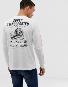 Белый лонгслив Diesel T-Just-LS-YB - Белый