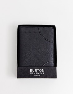 Черная обложка для паспорта из искусственной кожи Burton Menswear - Черный