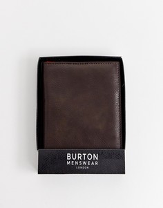 Темно-коричневая обложка для паспорта из искусственной кожи Burton Menswear - Коричневый