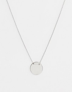 Ожерелье с диском Nylon - Серебряный