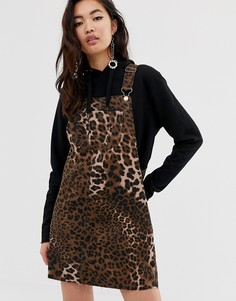 Платье-комбинезон со звериным принтом River island yara - Мульти