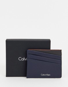 Темно-синяя визитница Calvin Klein - Синий