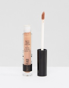 Матовая жидкая губная помада NIP+FAB Make Up Toffee - Розовый