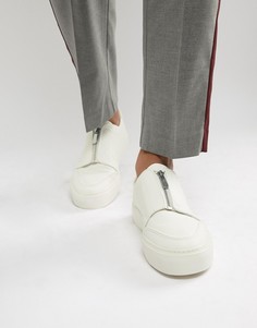 Белые кроссовки на молнии ASOS DESIGN - Белый