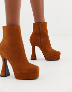 Замшевые ботинки на платформе ASOS DESIGN - Рыжий