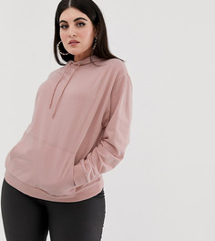 Худи розового цвета ASOS DESIGN Curve ultimate - Розовый
