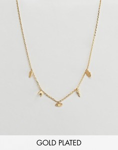 Золотистое ожерелье с подвесками Orelia - Золотой