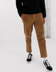 Узкие светло-коричневые брюки из вельвета Pull&Bear - Рыжий