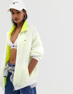 Спортивная куртка на молнии с логотипом Tommy Jeans - Желтый