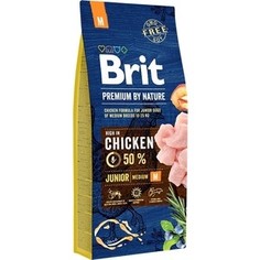 Сухой корм Brit Premium by Nature Junior M Hight in Chicken с курицей для молодых собак средних пород 18кг (532223) Brit*