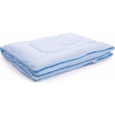 Одеяло Vikalex бязь, холлофайбер 110х140, голубой с бантиками (Vi21105)