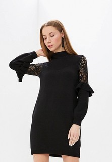 Платье LOST INK LACE INSERT FRILL KNITTED DRESS