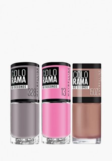 Набор лаков для ногтей Maybelline New York "Colorama"