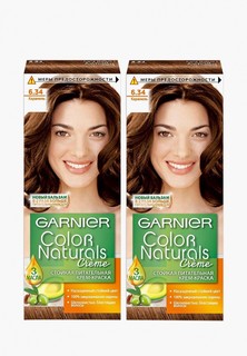 Краска для волос Garnier "Color Naturals", оттенок 6.34, Карамель, 2 шт.