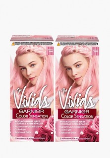 Краска для волос Garnier "Color Sensation, Роскошь цвета", The Vivids, с перламутром, Пастельно-розовый, 110 мл, 2 шт.