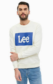 Хлопковый свитшот с логотипом бренда Lee