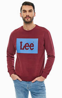 Хлопковый свитшот с логотипом бренда Lee