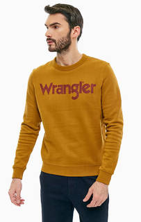 Хлопковый свитшот с логотипом бренда Wrangler