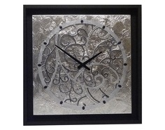 Настенные часы (mariarty) серебристый 60x60x4 см.