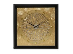Настенные часы (mariarty) золотой 60.0x60.0x4.0 см.