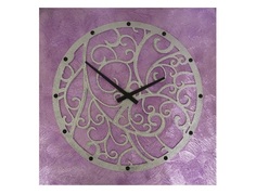 Настенные часы (mariarty) фиолетовый 60.0x60.0x4.0 см.