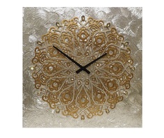 Настенные часы (mariarty) золотой 60x60x4 см.