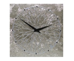 Настенные часы (mariarty) серебристый 60x60x4 см.