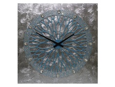 Настенные часы (mariarty) серебристый 60x60x4 см.