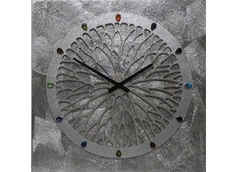 Настенные часы (mariarty) серебристый 60x60x4 см.